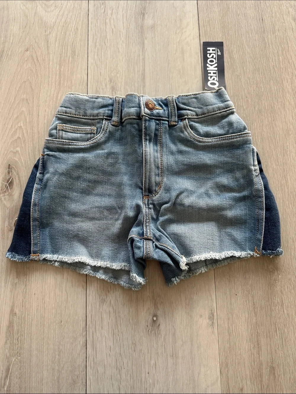 OshKosh B'gosh Kid Girls Midi Shorts Blue 7 NWT IN PACKAGE
